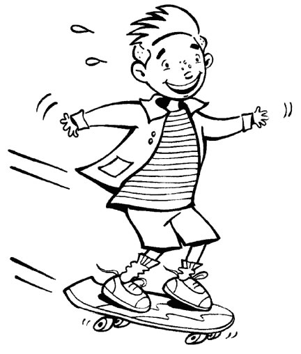 Coloring page: Skateboard (Transportation) #139473 - Free Printable Coloring Pages