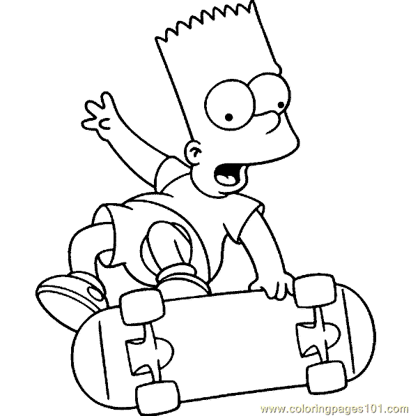 Coloring page: Skateboard (Transportation) #139507 - Free Printable Coloring Pages
