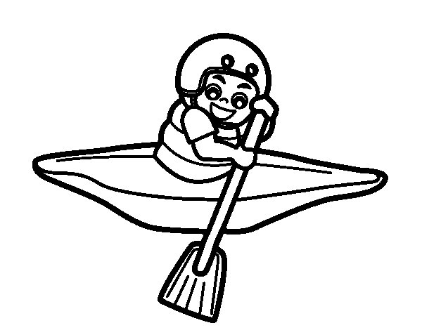 Coloring page: Small boat / Canoe (Transportation) #142179 - Free Printable Coloring Pages