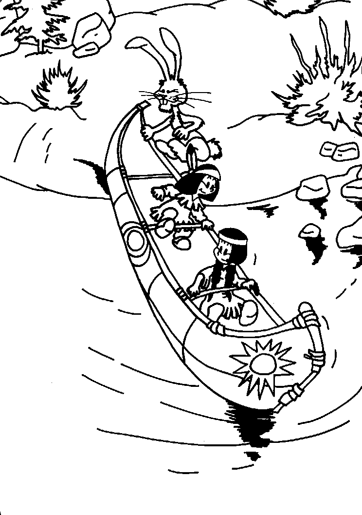 Coloring page: Small boat / Canoe (Transportation) #142195 - Free Printable Coloring Pages