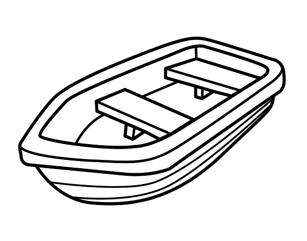 Coloring page: Small boat / Canoe (Transportation) #142316 - Free Printable Coloring Pages