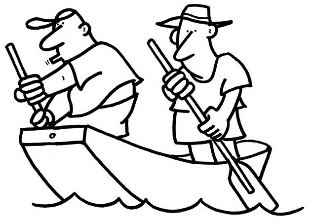 Coloring page: Small boat / Canoe (Transportation) #142327 - Free Printable Coloring Pages