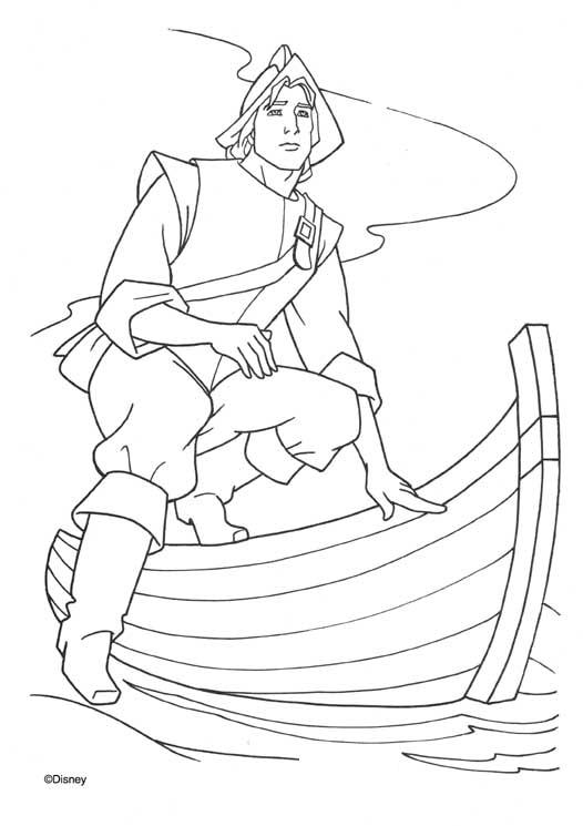 Coloring page: Small boat / Canoe (Transportation) #142331 - Free Printable Coloring Pages