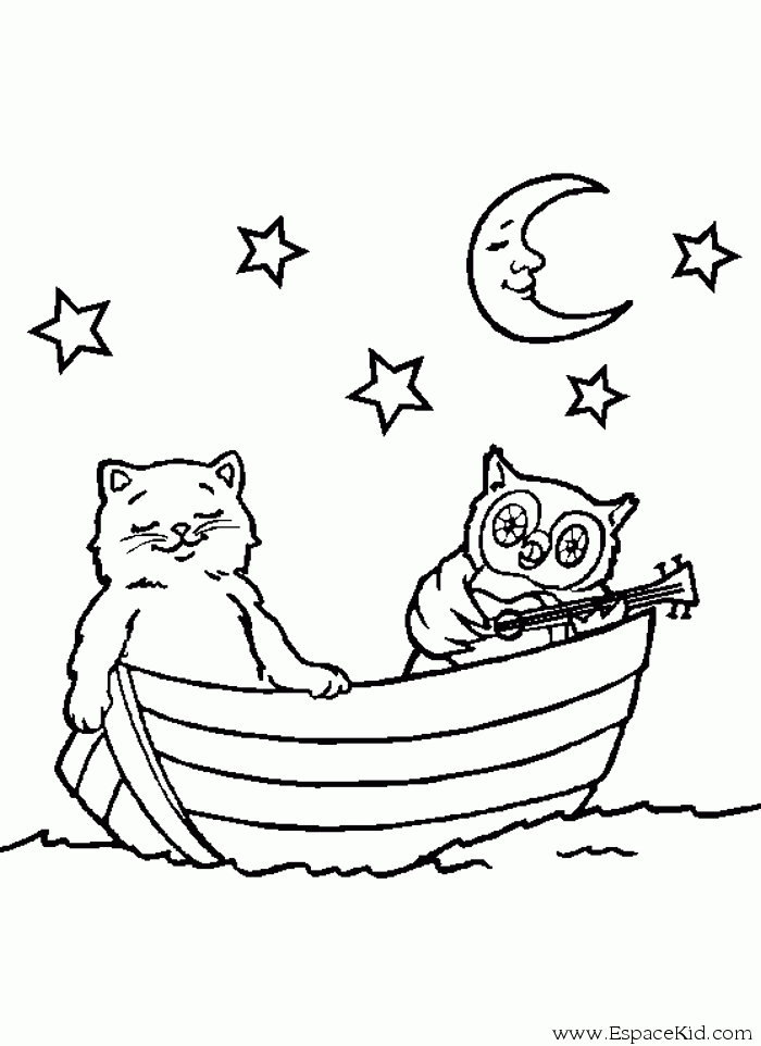 Coloring page: Small boat / Canoe (Transportation) #142334 - Free Printable Coloring Pages
