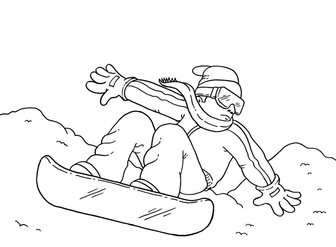 Coloring page: Snowboard (Transportation) #143800 - Free Printable Coloring Pages