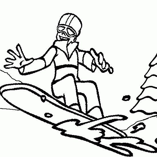 Coloring page: Snowboard (Transportation) #143801 - Free Printable Coloring Pages