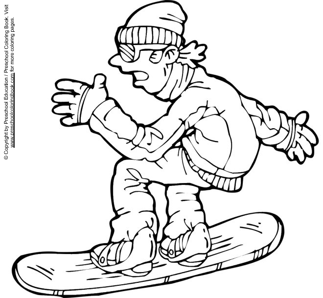 Coloring page: Snowboard (Transportation) #143806 - Free Printable Coloring Pages