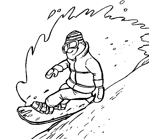 Coloring page: Snowboard (Transportation) #143808 - Free Printable Coloring Pages