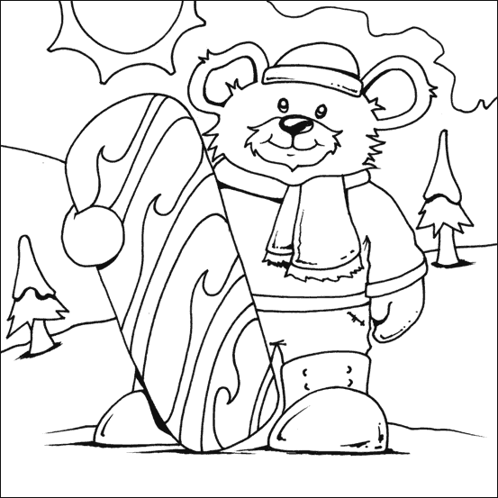 Coloring page: Snowboard (Transportation) #143814 - Free Printable Coloring Pages