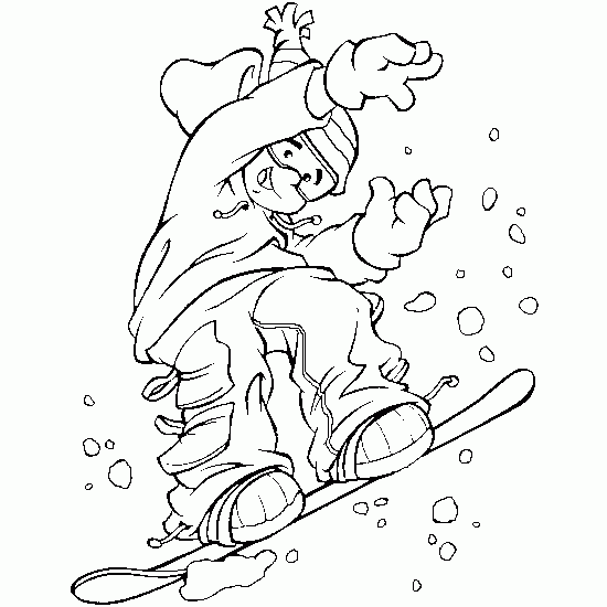 Coloring page: Snowboard (Transportation) #143816 - Free Printable Coloring Pages