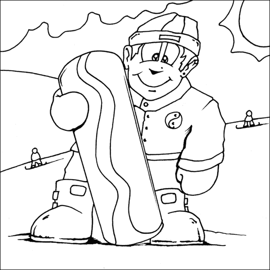 Coloring page: Snowboard (Transportation) #143819 - Free Printable Coloring Pages