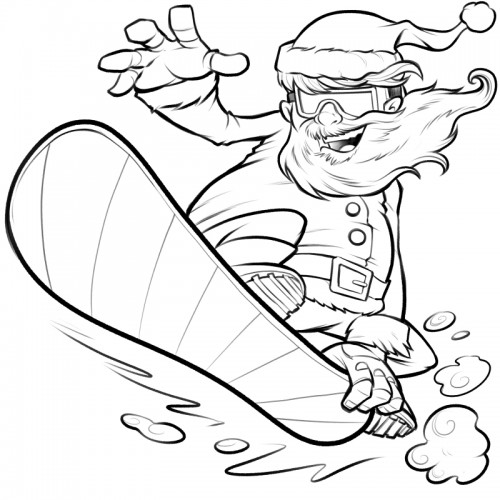 Coloring page: Snowboard (Transportation) #143834 - Free Printable Coloring Pages