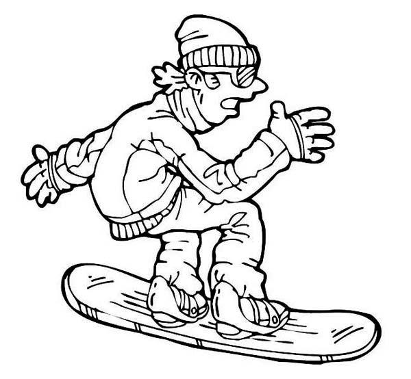 Coloring page: Snowboard (Transportation) #143836 - Free Printable Coloring Pages