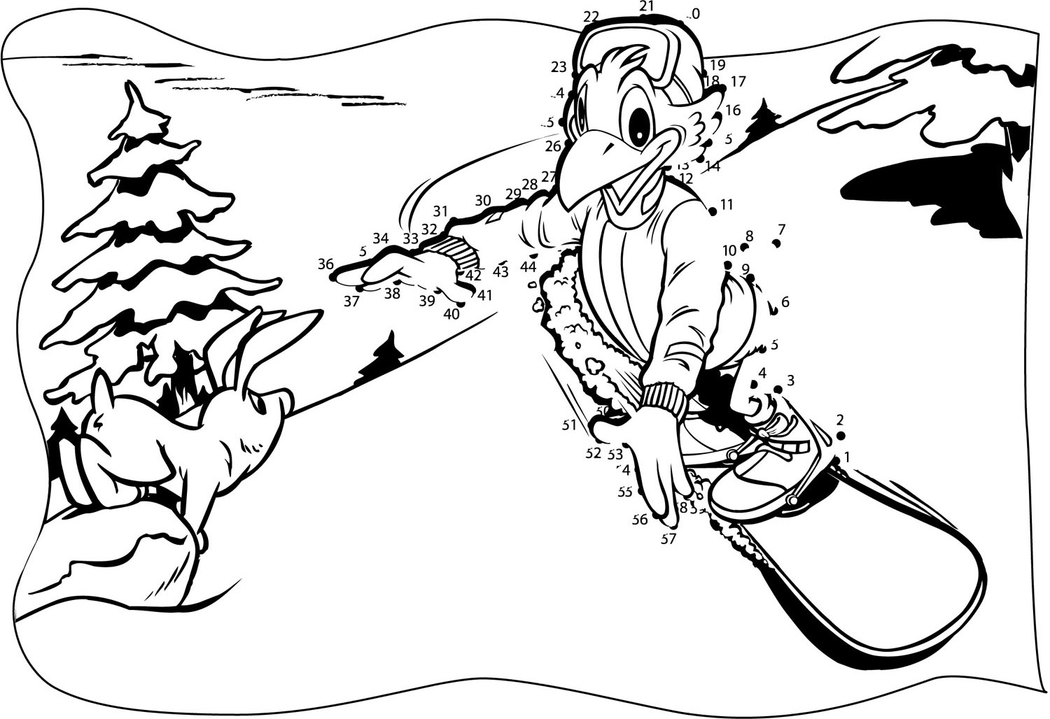 Coloring page: Snowboard (Transportation) #143837 - Free Printable Coloring Pages