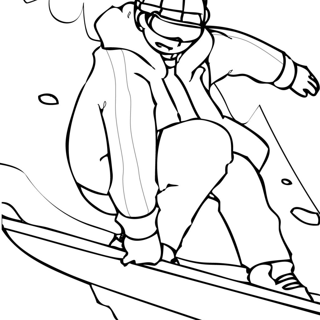 Coloring page: Snowboard (Transportation) #143845 - Free Printable Coloring Pages