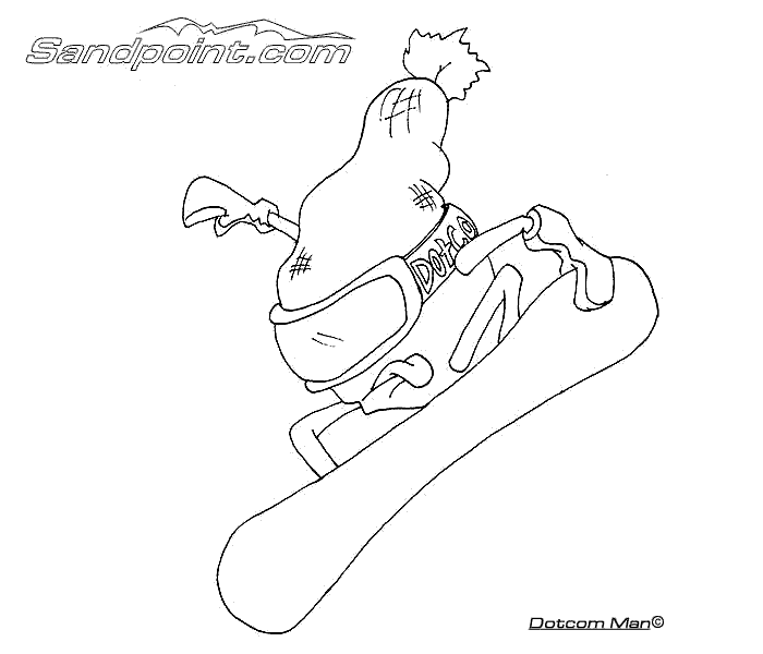 Coloring page: Snowboard (Transportation) #143870 - Free Printable Coloring Pages