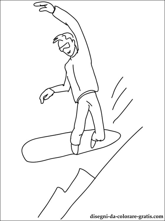 Coloring page: Snowboard (Transportation) #143994 - Free Printable Coloring Pages