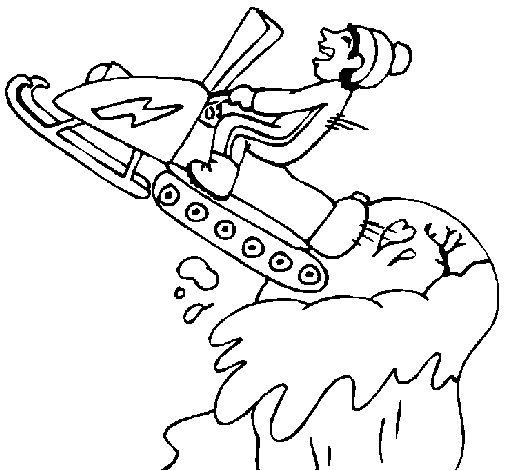 Coloring page: Snowmobile / Skidoo (Transportation) #139610 - Free Printable Coloring Pages