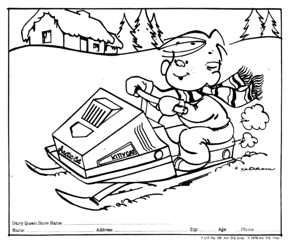 Coloring page: Snowmobile / Skidoo (Transportation) #139810 - Free Printable Coloring Pages