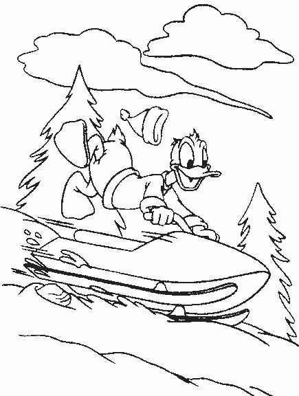 Coloring page: Snowmobile / Skidoo (Transportation) #139812 - Free Printable Coloring Pages