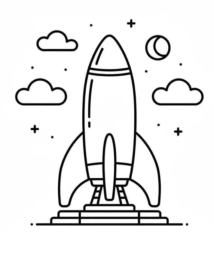 Free printable Spacecraft coloring page #221815 from Transportation collection