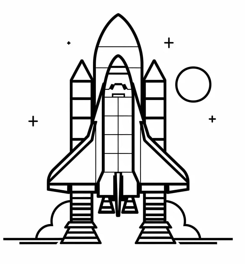 Free printable Spacecraft coloring page #221829 from Transportation collection