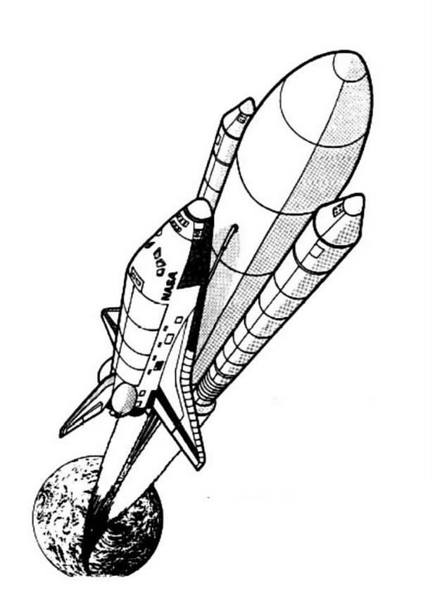 Coloring page: Spaceship (Transportation) #140301 - Free Printable Coloring Pages