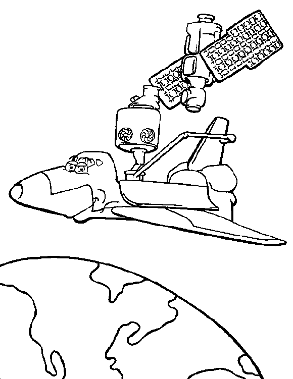Coloring page: Spaceship (Transportation) #140309 - Free Printable Coloring Pages