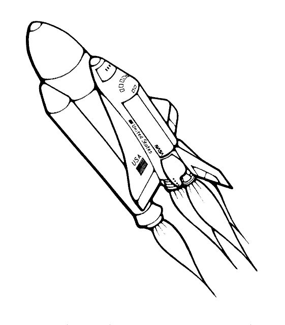 Coloring page: Spaceship (Transportation) #140312 - Free Printable Coloring Pages