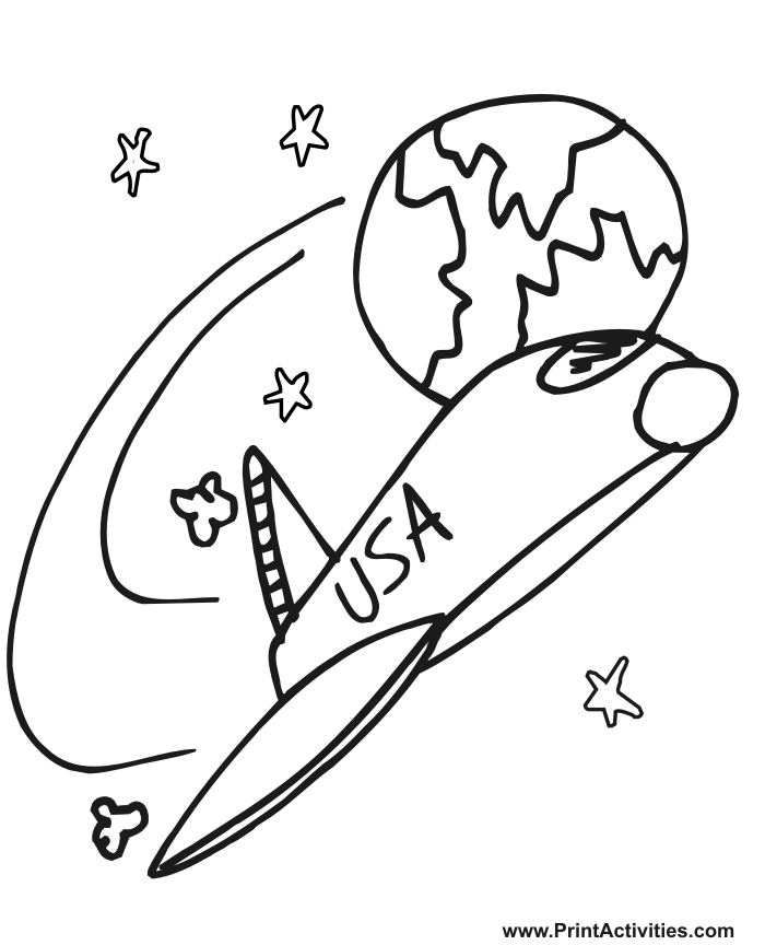 Coloring page: Spaceship (Transportation) #140313 - Free Printable Coloring Pages