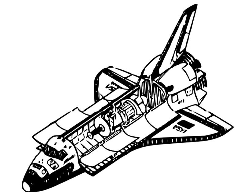 Coloring page: Spaceship (Transportation) #140323 - Free Printable Coloring Pages
