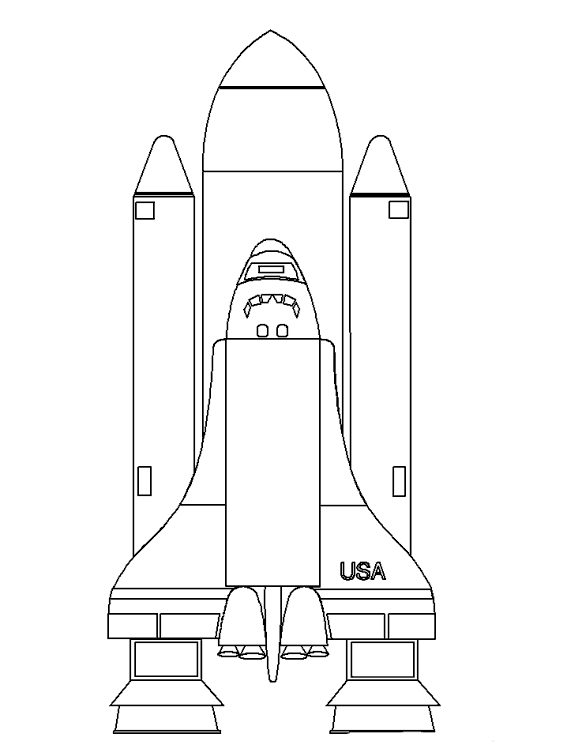 Coloring page: Spaceship (Transportation) #140337 - Free Printable Coloring Pages