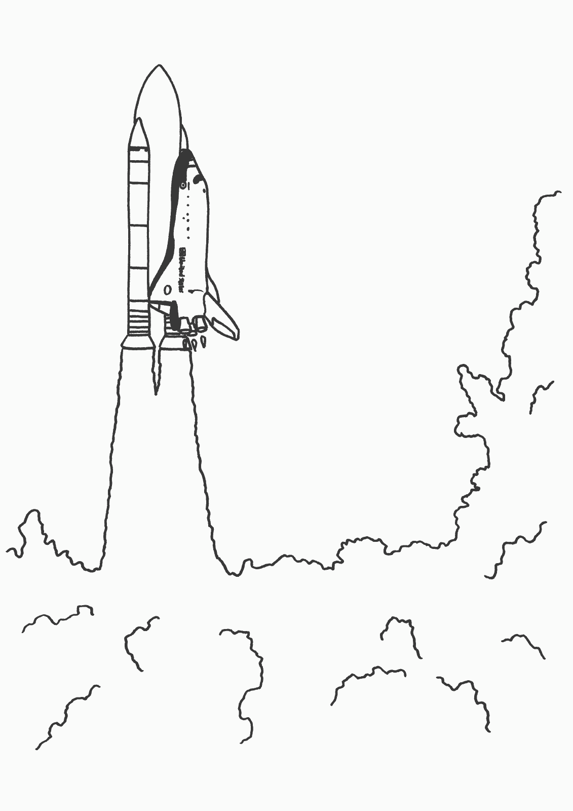 Coloring page: Spaceship (Transportation) #140455 - Free Printable Coloring Pages