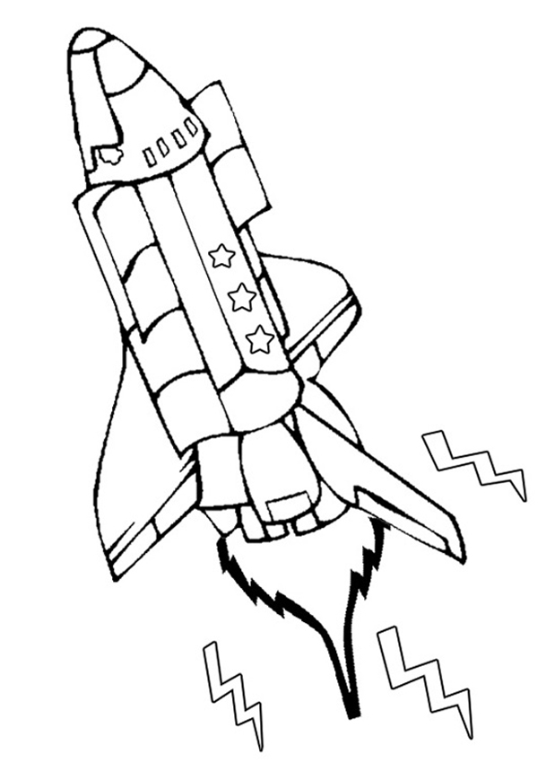 Drawing Spaceship #140469 (Transportation) – Printable coloring pages