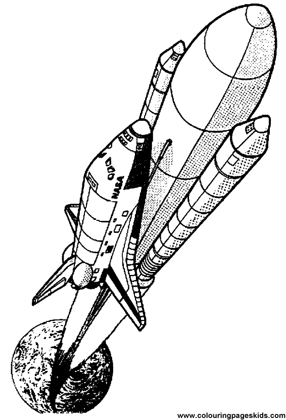 Coloring page: Spaceship (Transportation) #140471 - Free Printable Coloring Pages