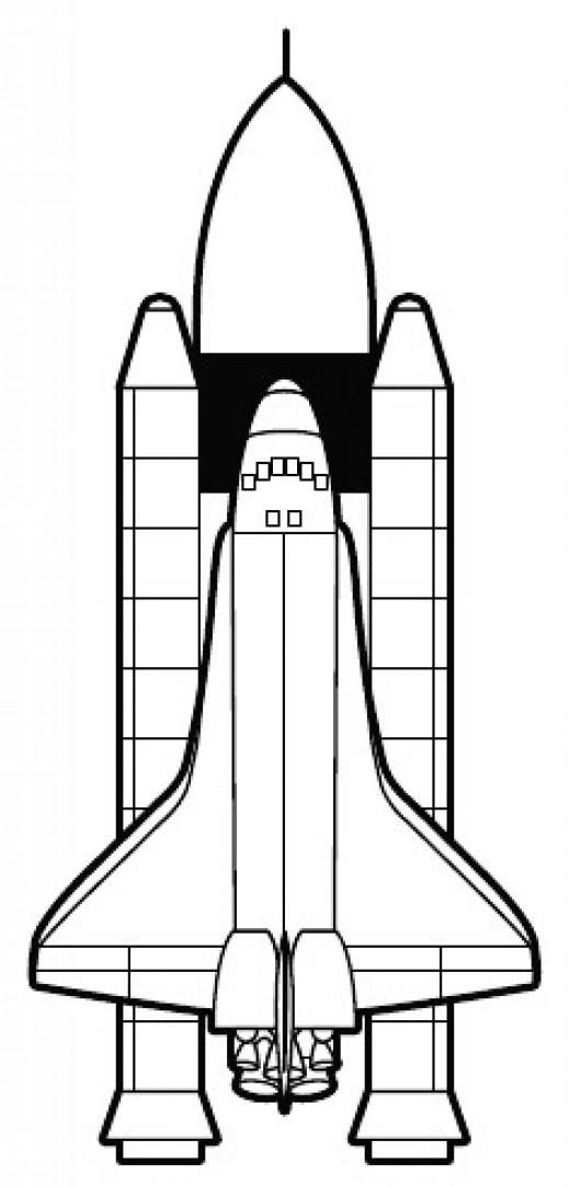 Spaceship #55 (Transportation) – Printable coloring pages