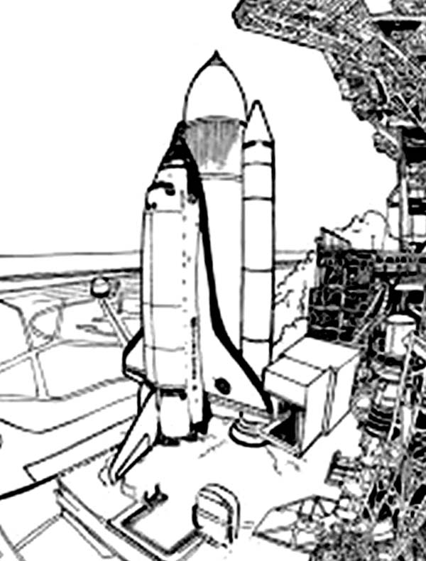 Coloring page: Spaceship (Transportation) #140497 - Free Printable Coloring Pages