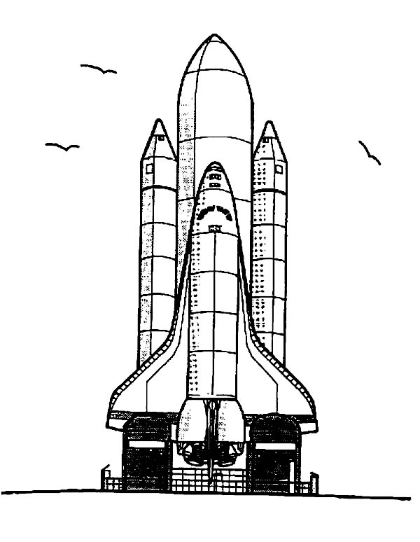 Coloring page: Spaceship (Transportation) #140520 - Free Printable Coloring Pages