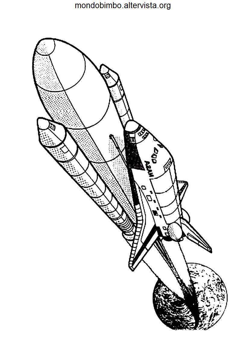 Coloring page: Spaceship (Transportation) #140546 - Free Printable Coloring Pages