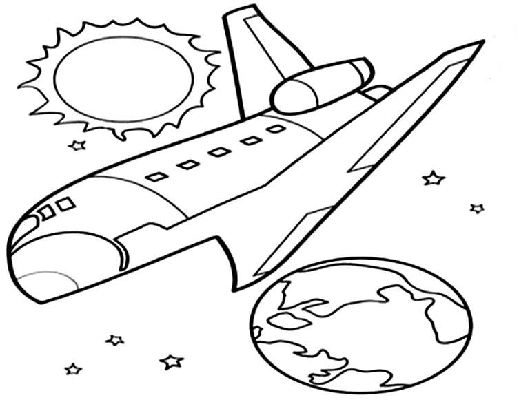 Coloring page: Spaceship (Transportation) #140555 - Free Printable Coloring Pages