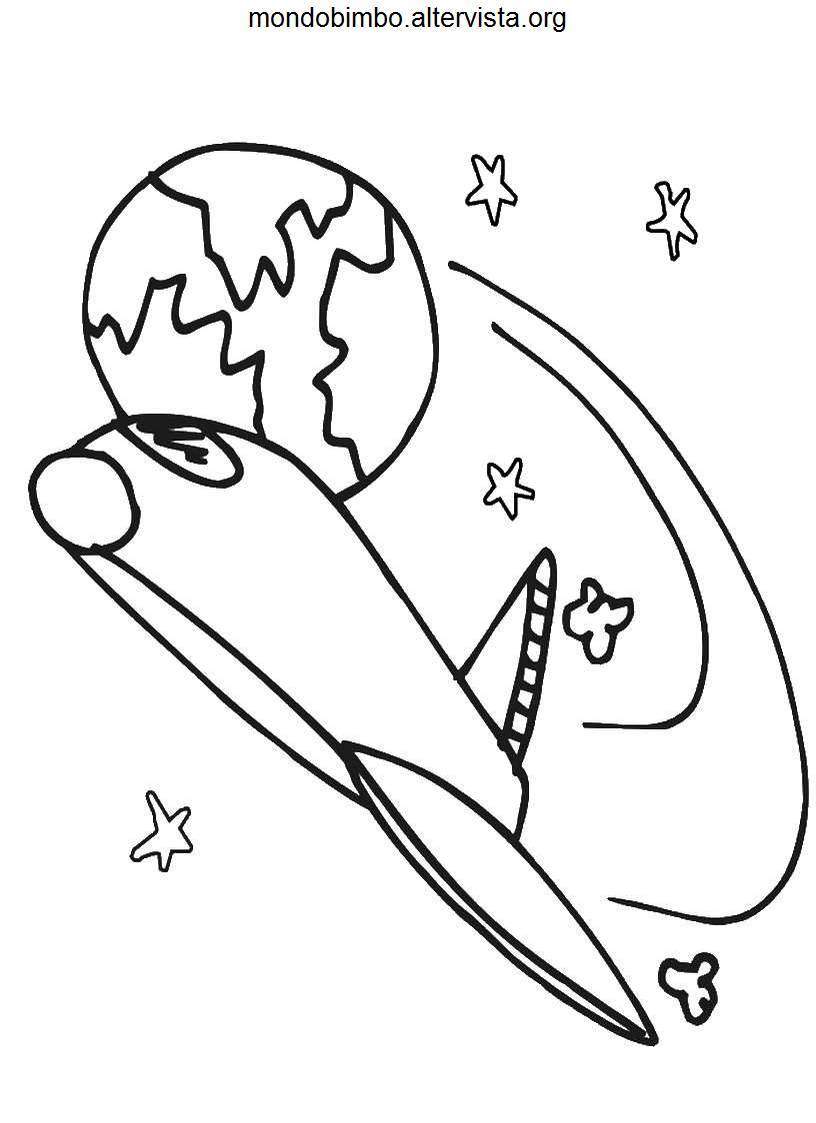 Coloring page: Spaceship (Transportation) #140568 - Free Printable Coloring Pages