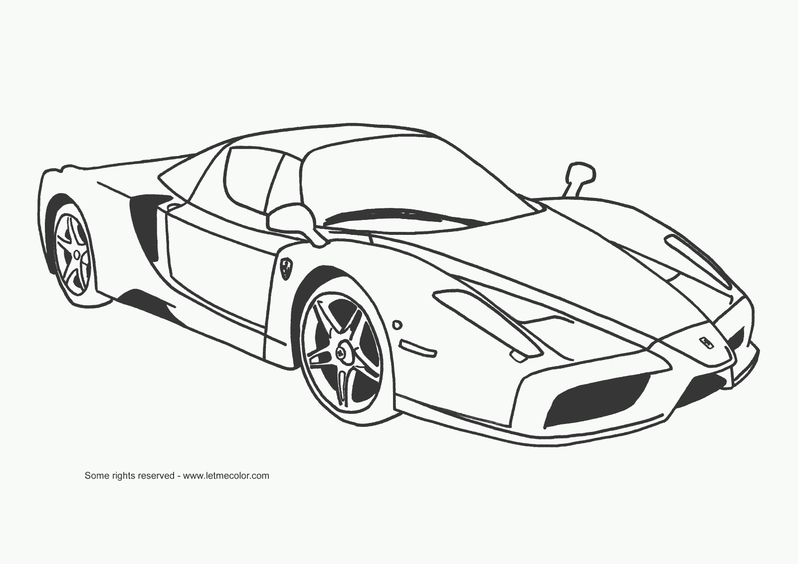 Coloring page: Sports car / Tuning (Transportation) #146914 - Free Printable Coloring Pages
