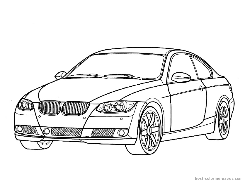 Coloring page: Sports car / Tuning (Transportation) #146918 - Free Printable Coloring Pages
