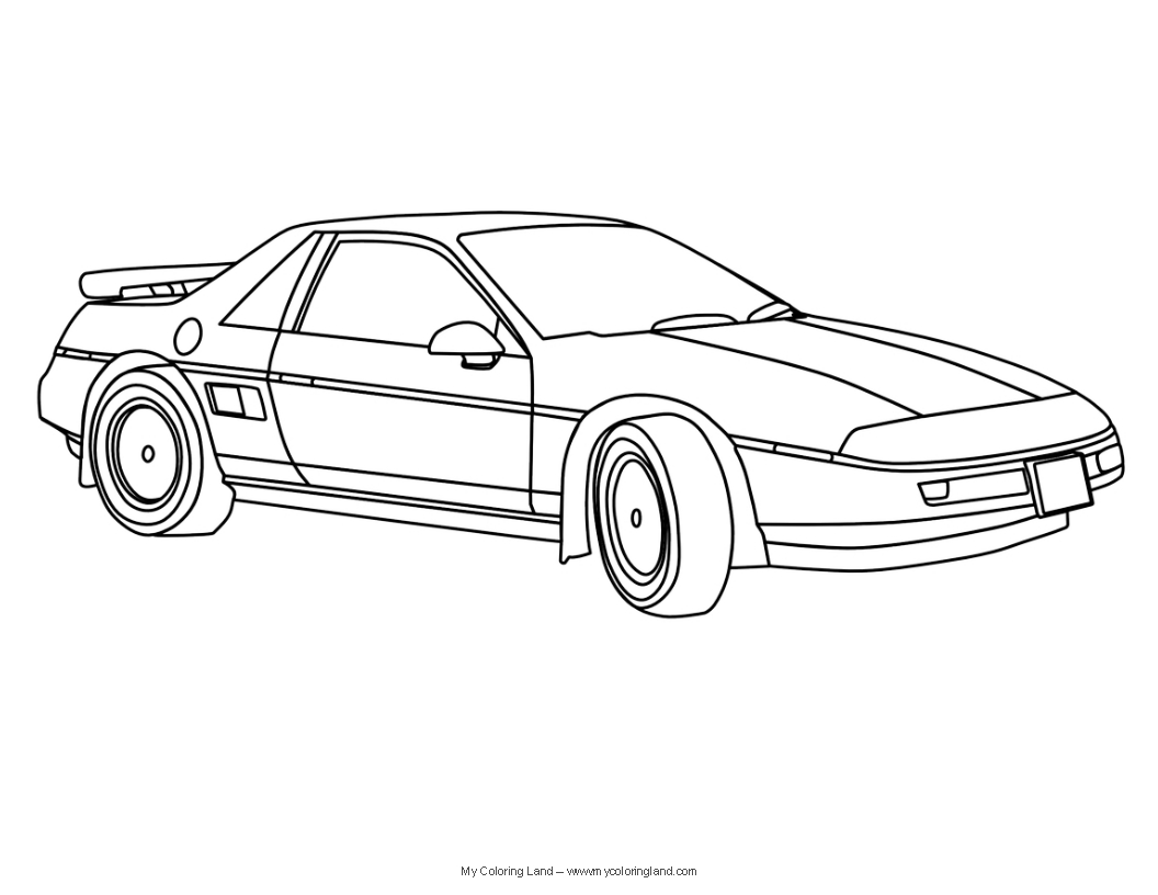 Coloring page: Sports car / Tuning (Transportation) #146928 - Free Printable Coloring Pages