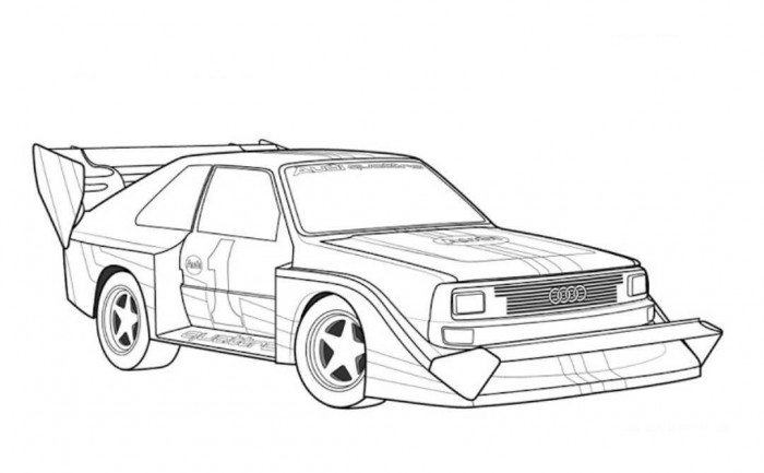 Coloring page: Sports car / Tuning (Transportation) #146933 - Free Printable Coloring Pages