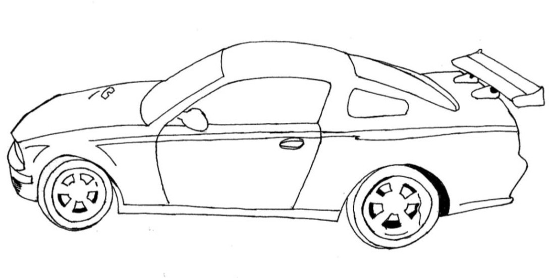 Coloring page: Sports car / Tuning (Transportation) #146941 - Free Printable Coloring Pages