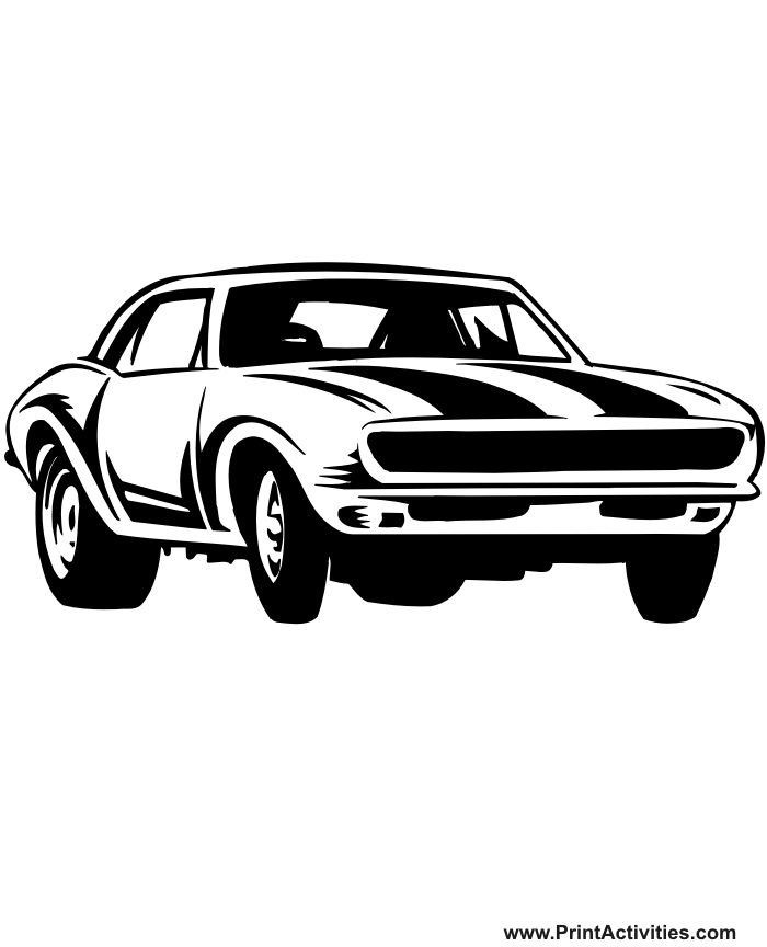 Coloring page: Sports car / Tuning (Transportation) #146944 - Free Printable Coloring Pages