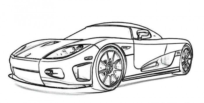 Coloring page: Sports car / Tuning (Transportation) #146950 - Free Printable Coloring Pages