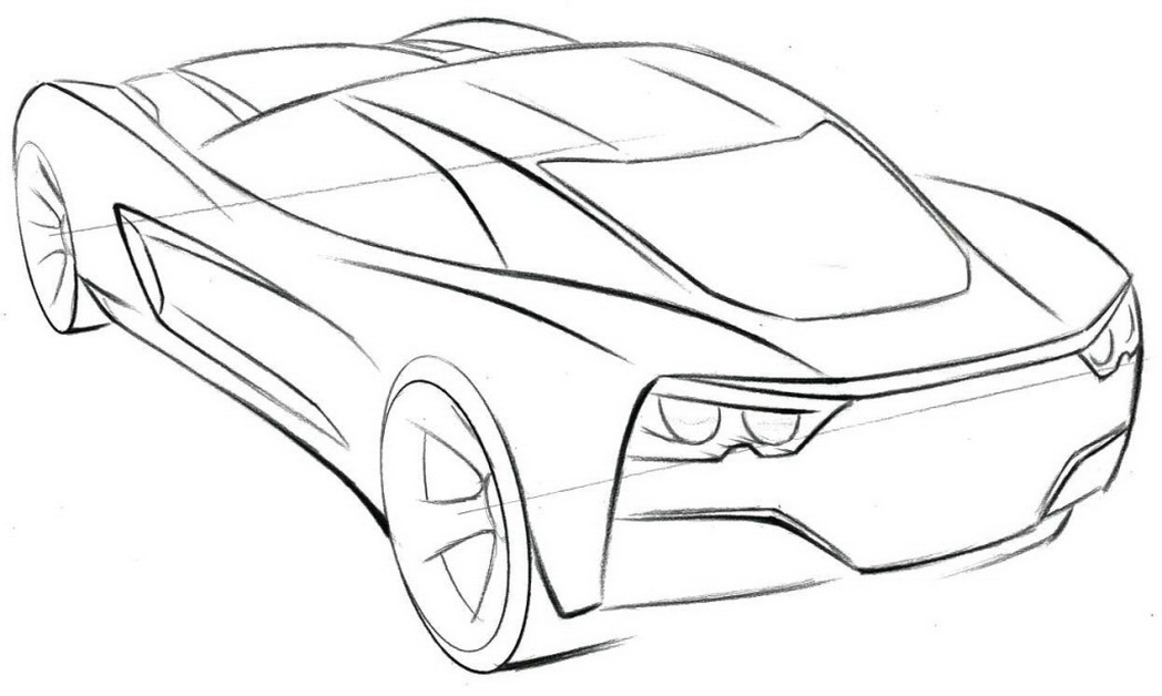 Coloring page: Sports car / Tuning (Transportation) #146966 - Free Printable Coloring Pages
