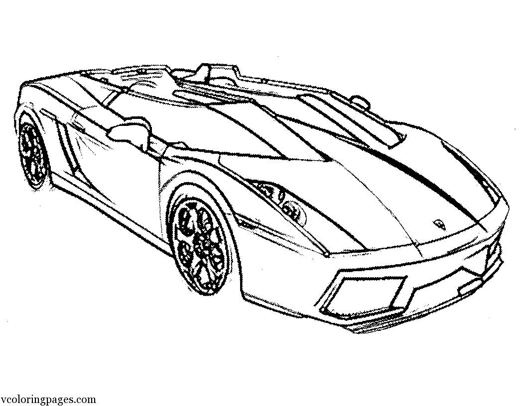 Coloring page: Sports car / Tuning (Transportation) #146970 - Free Printable Coloring Pages